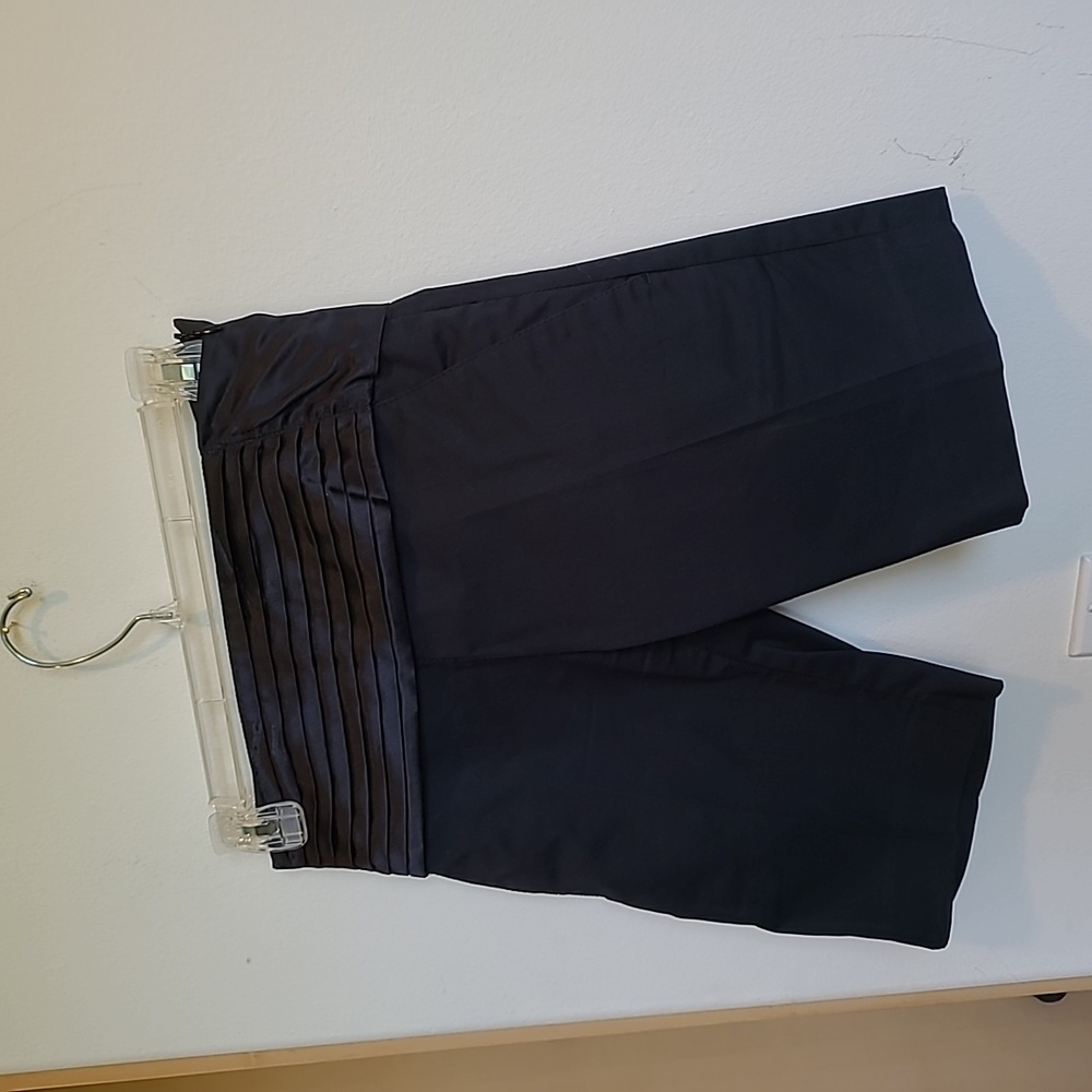 Y2k Miss Sixty black short pants pleated waist with large bow tie